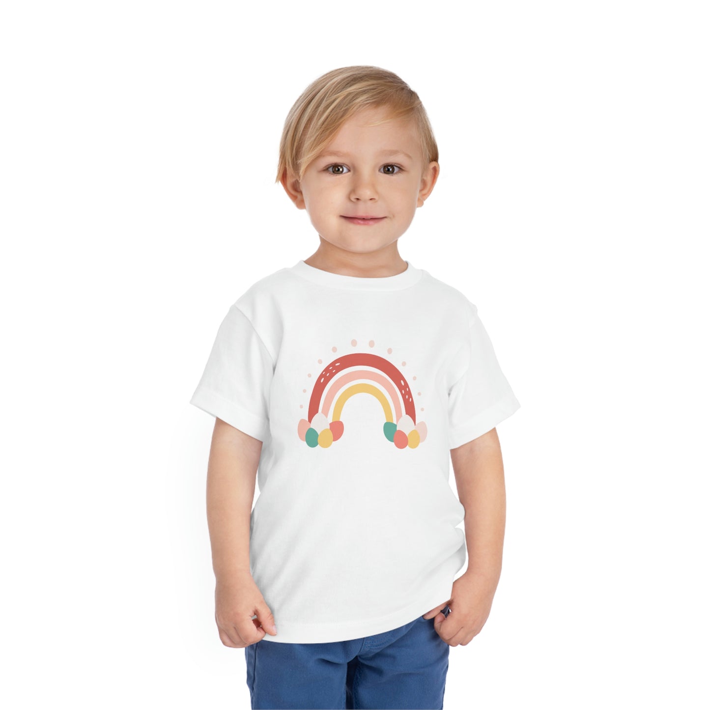 Easter Rainbow Toddler Short Sleeve Kids Apparel