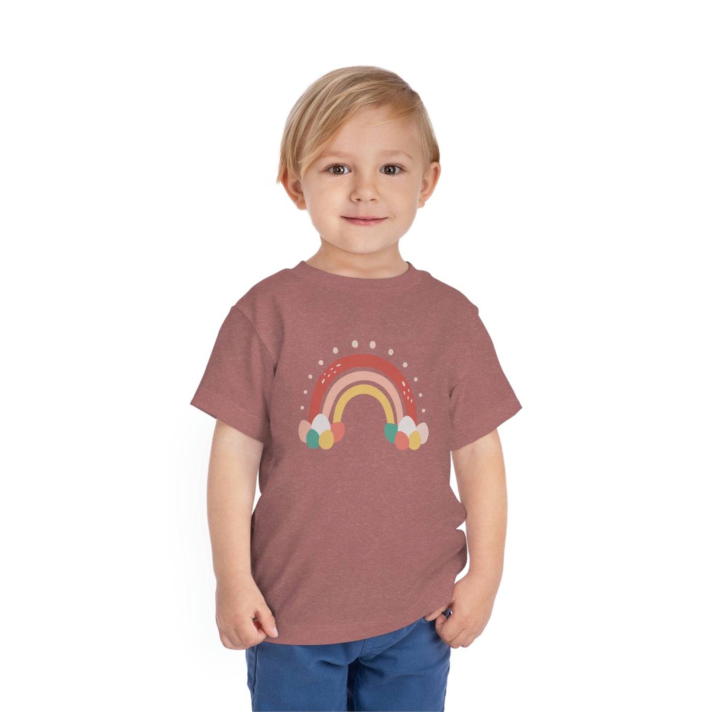 Easter Rainbow Toddler Short Sleeve Kids Apparel