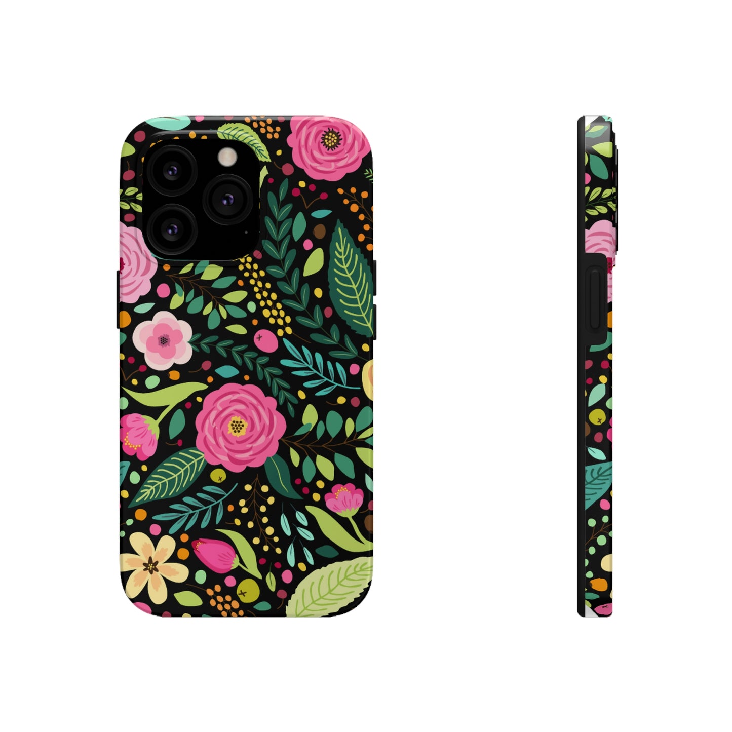 Floral and Leaves Tough Phone Cases, Case-Mate Phone Case