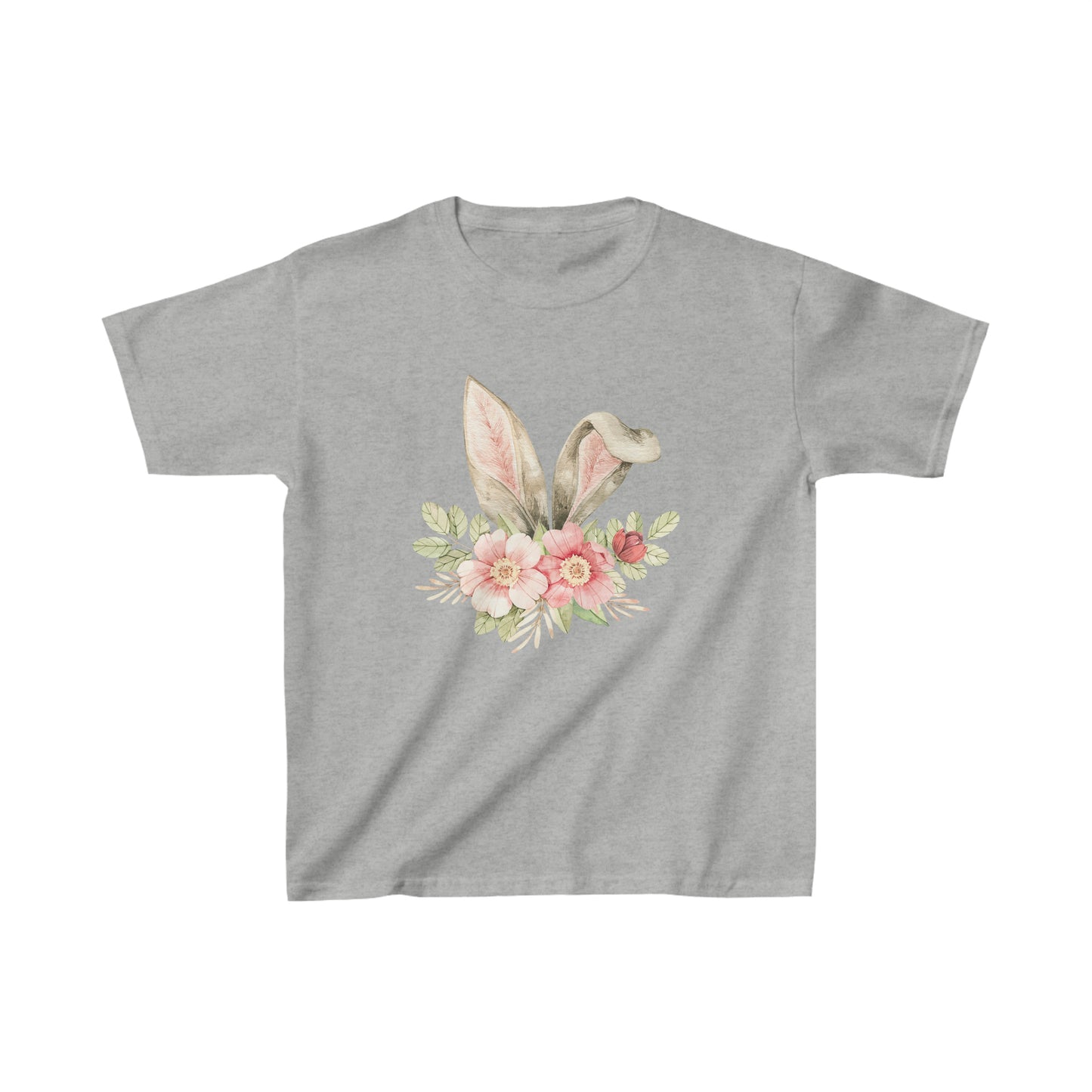 Floral Bunny Ears Kids Heavy Cotton™ Tee