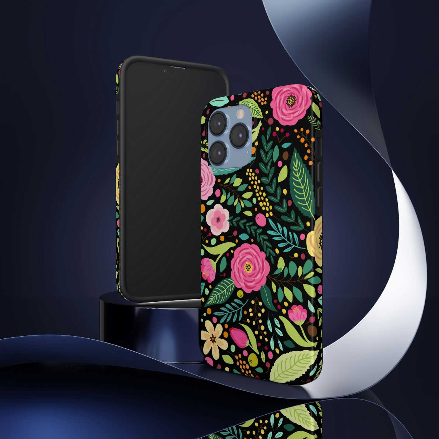 Floral and Leaves Tough Phone Cases, Case-Mate Phone Case