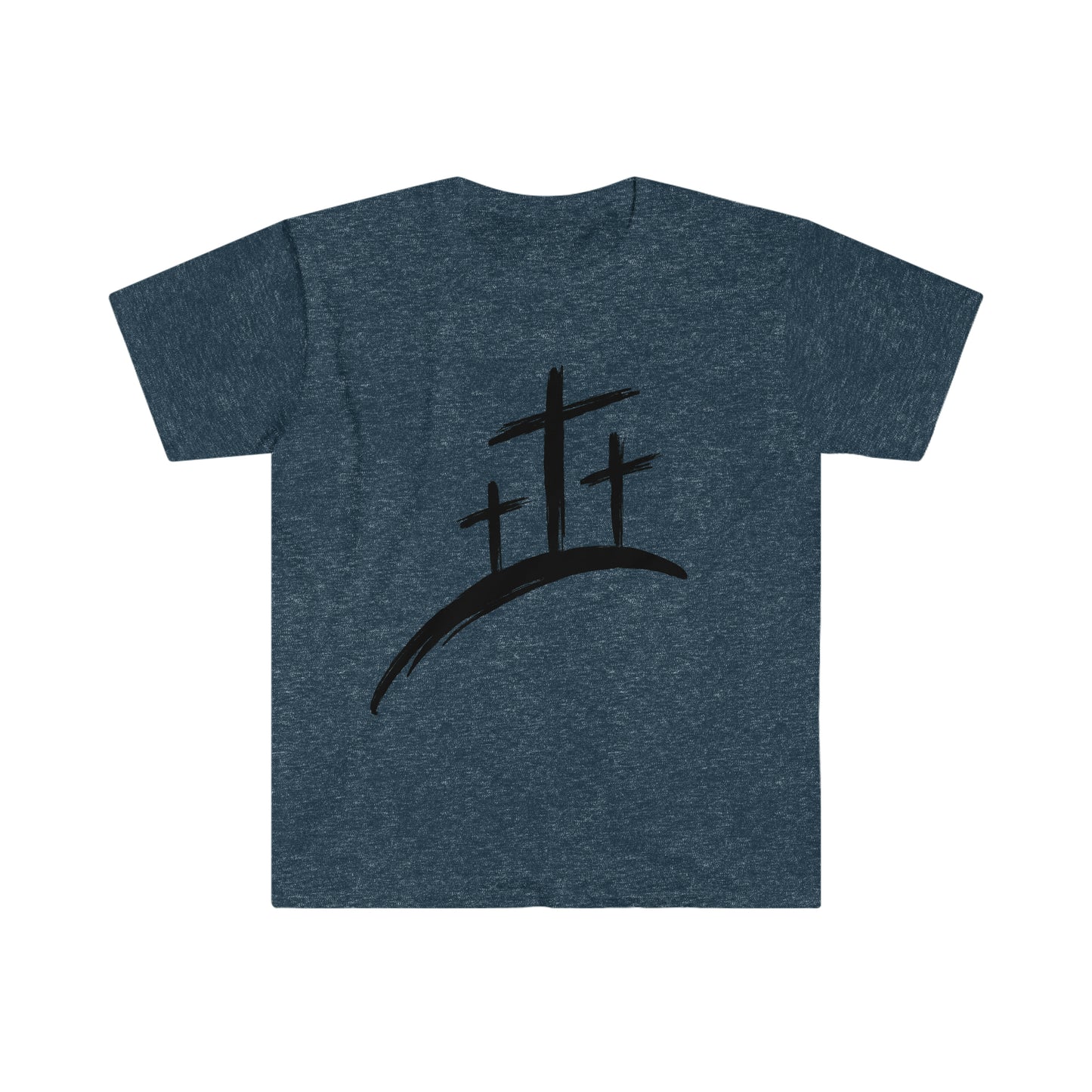 Three Crosses Unisex Softstyle T-Shirt Graphic Tee