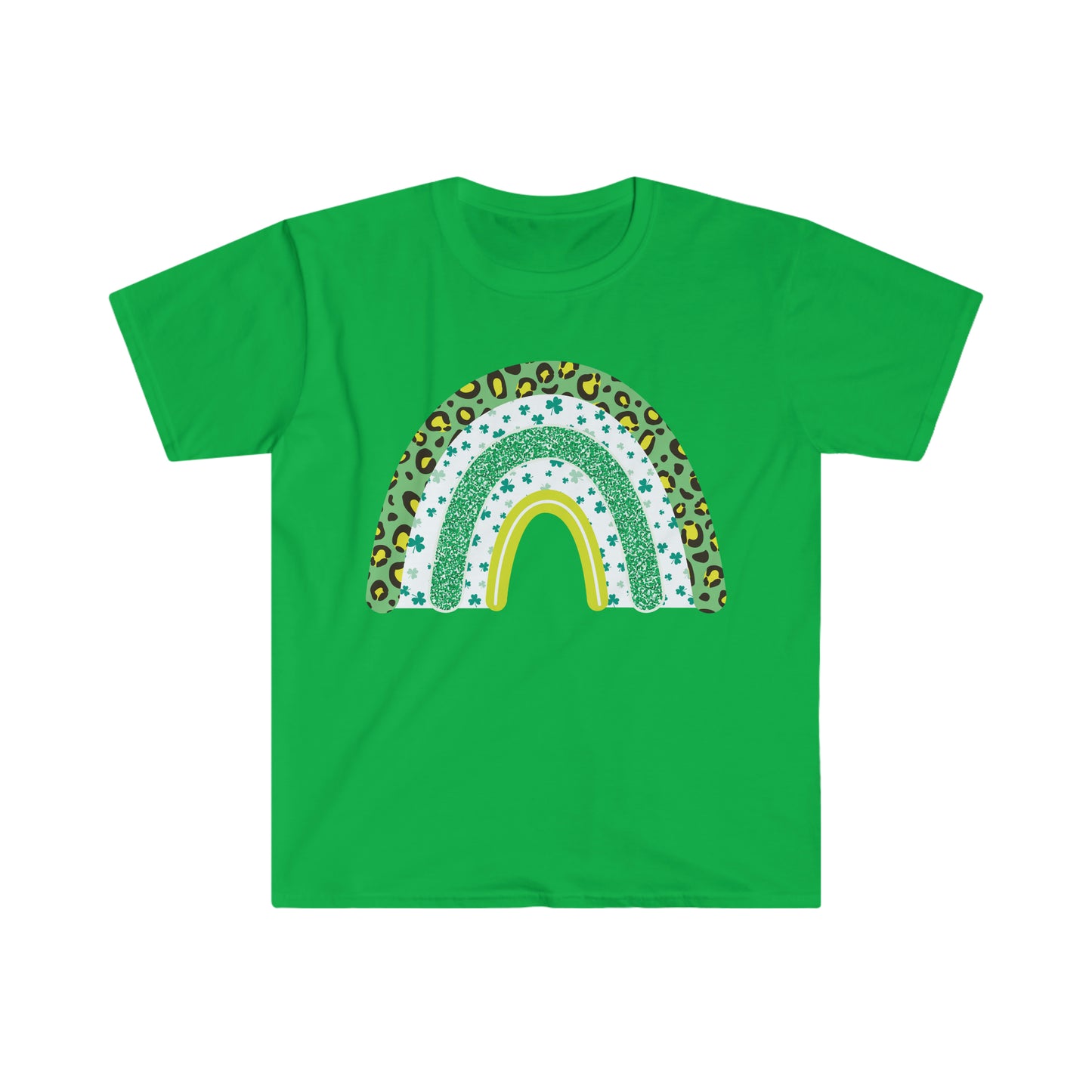 St. Patrick's Day Rainbow Unisex Softstyle T-Shirt Graphic Tees