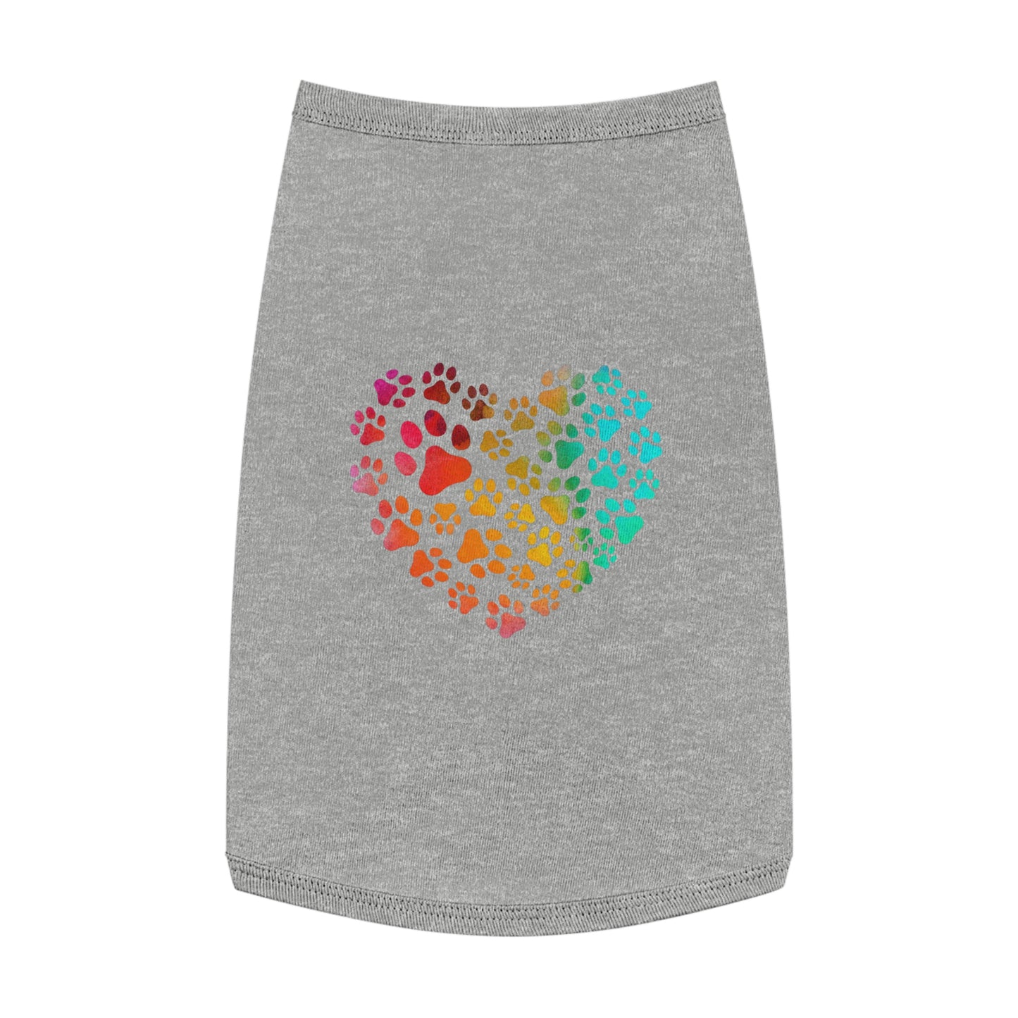 Multicolor Paw Prints Pet Tank Top Pets!