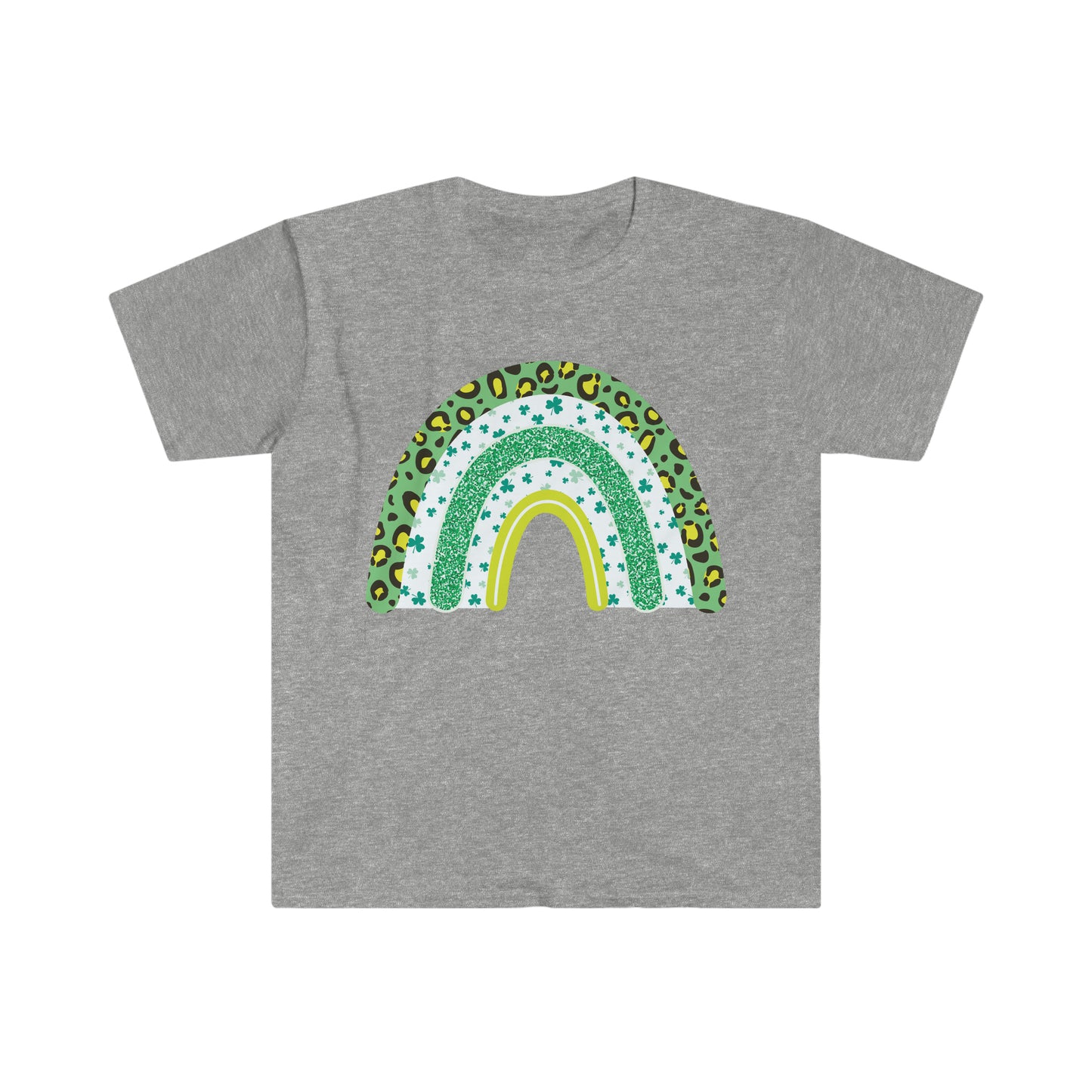 St. Patrick's Day Rainbow Unisex Softstyle T-Shirt Graphic Tees