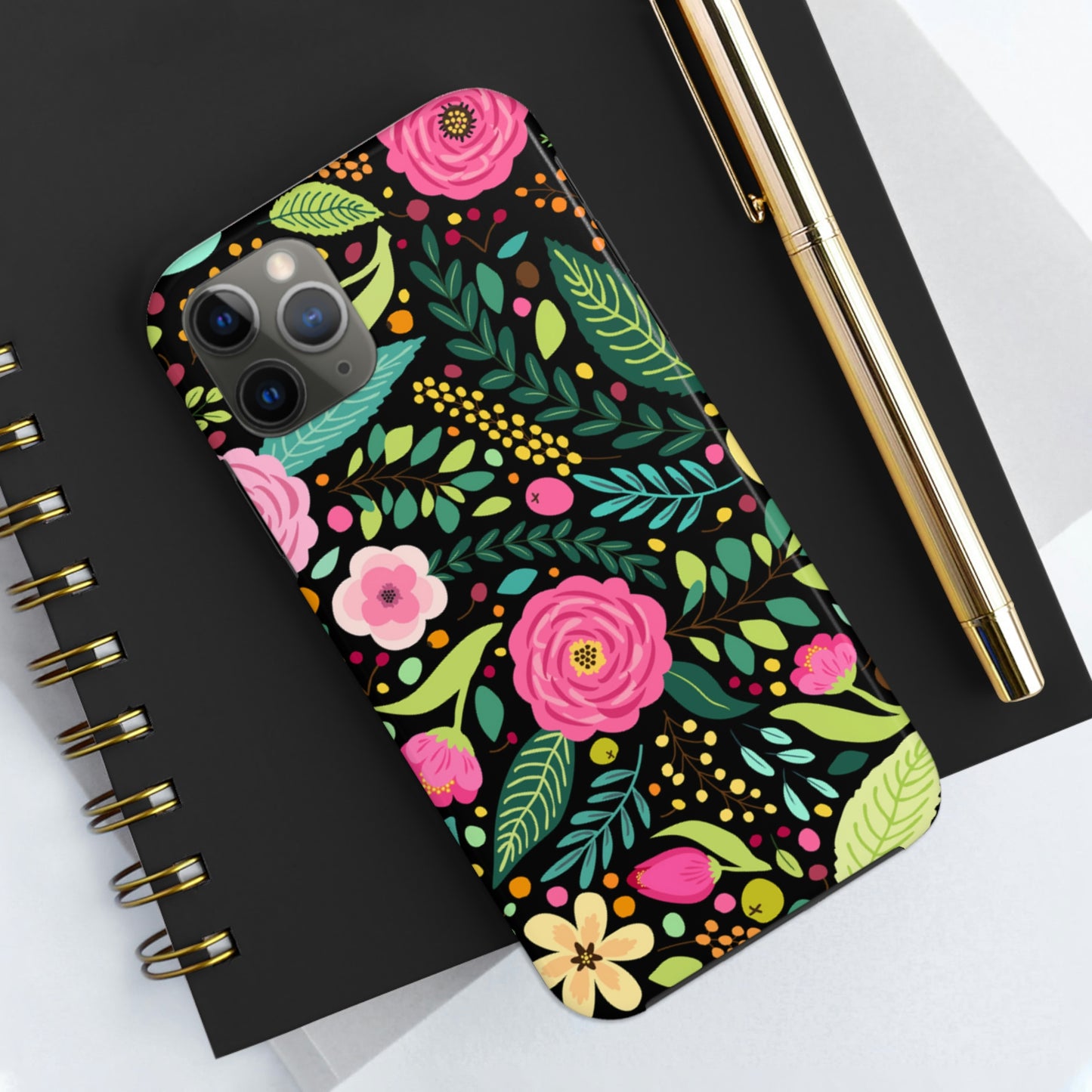 Floral and Leaves Tough Phone Cases, Case-Mate Phone Case